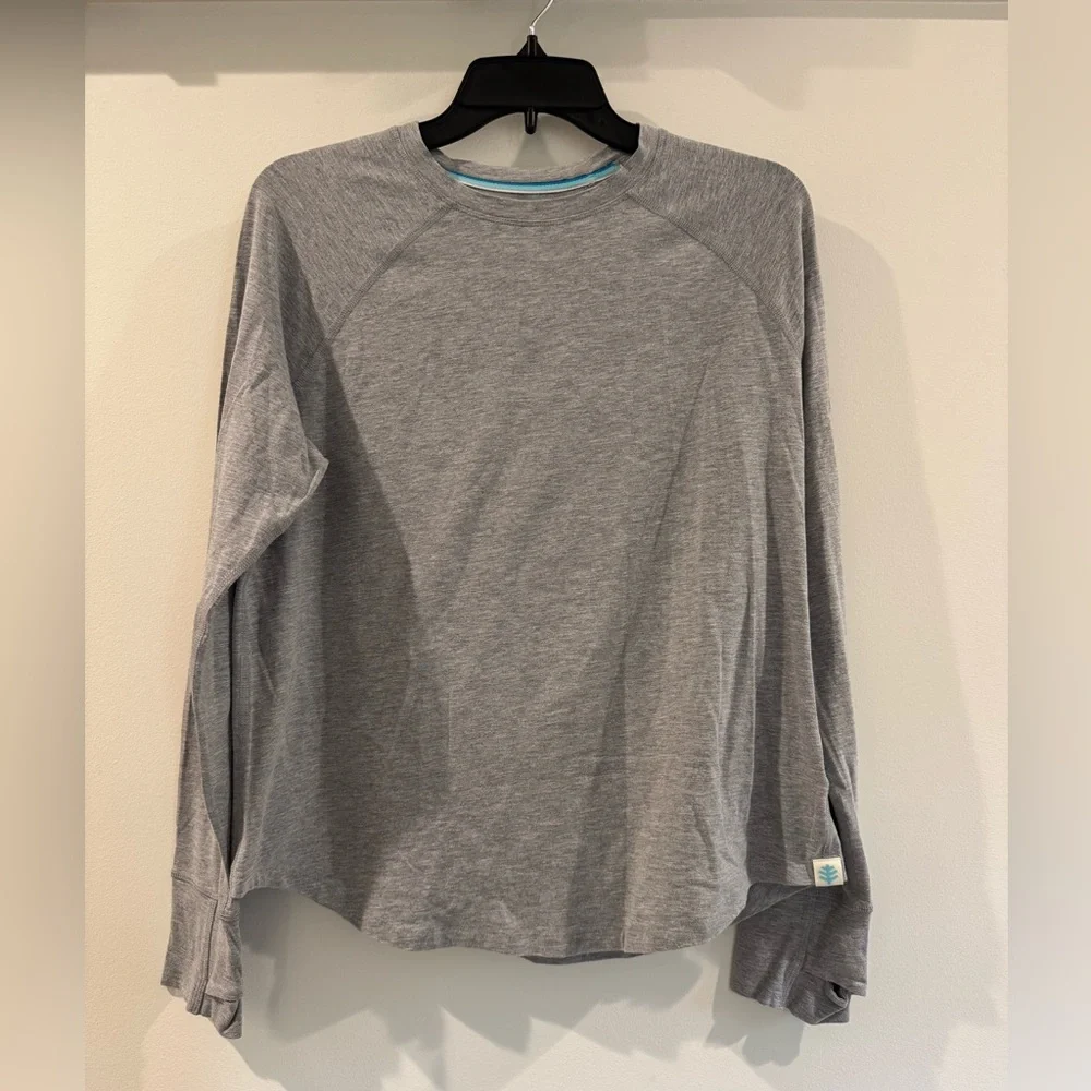 Coolibar Women's Gray Long Sleeve UPF Tee - Picture 1 of 5